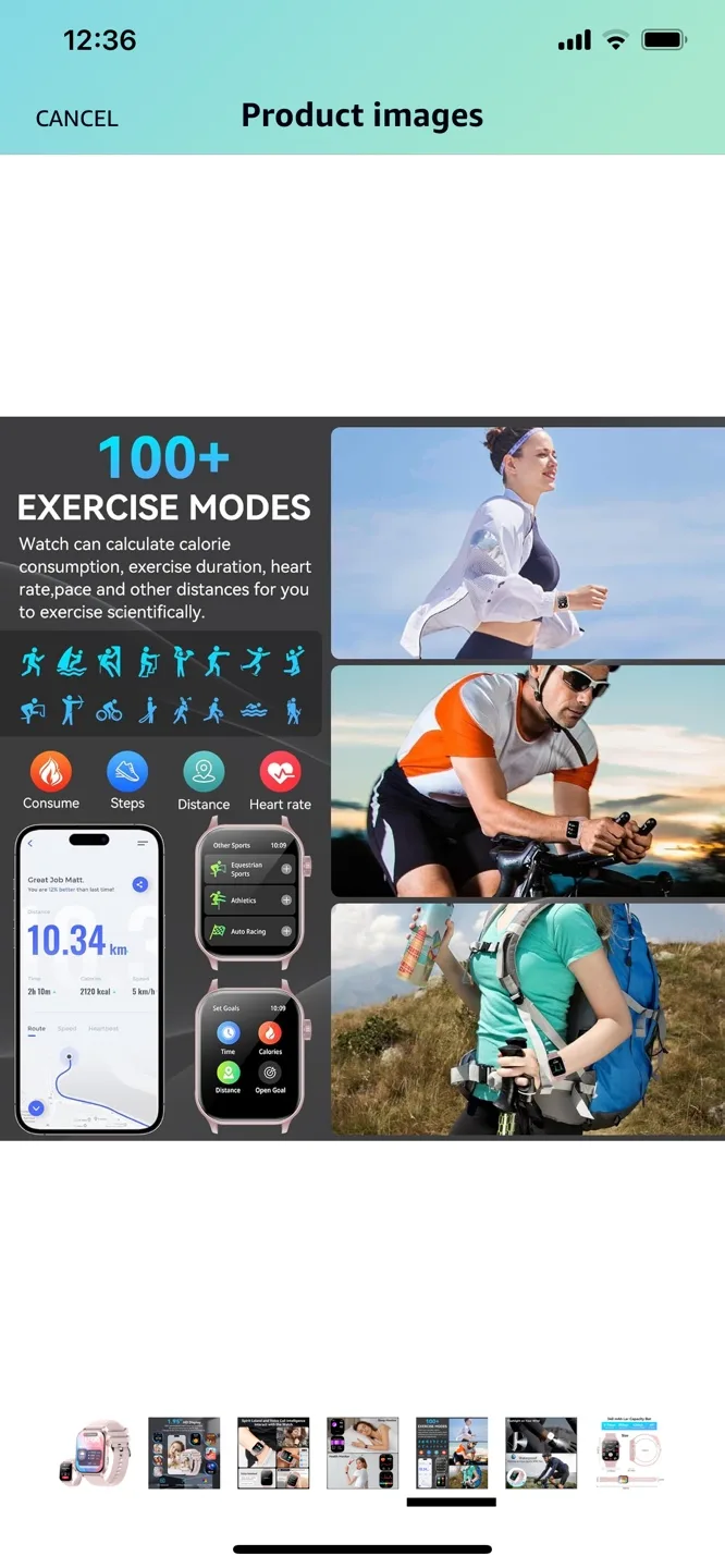 Smartwatch with 1.95" HD AMOLED Display image indicator(6)