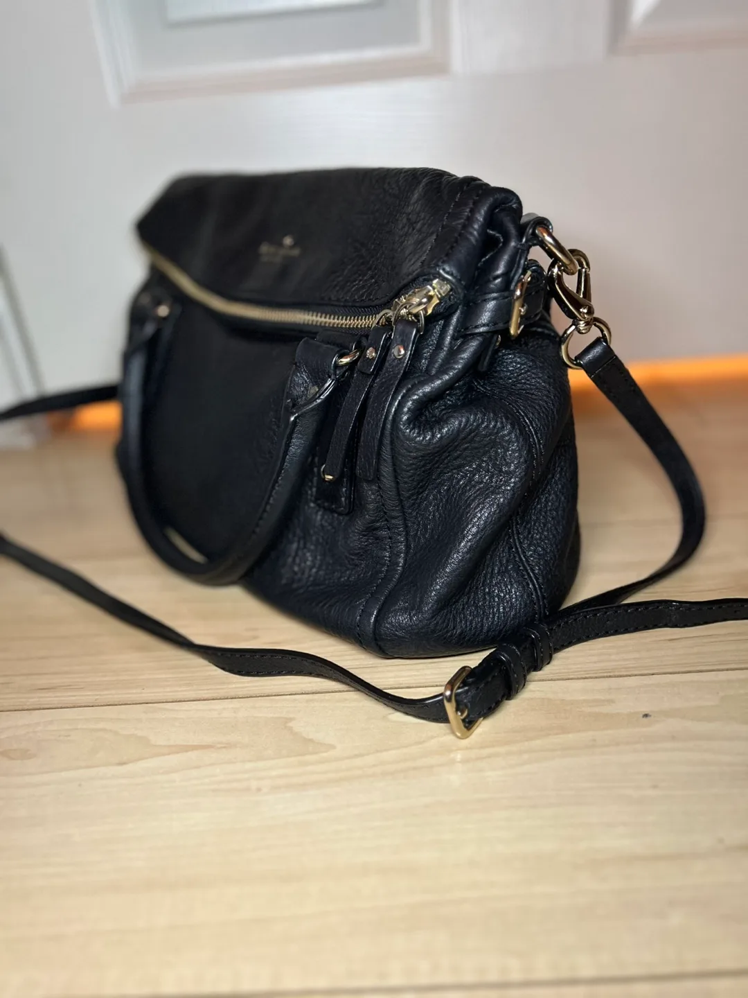 Kate Spade New York Black Leather Handbag thumbnail