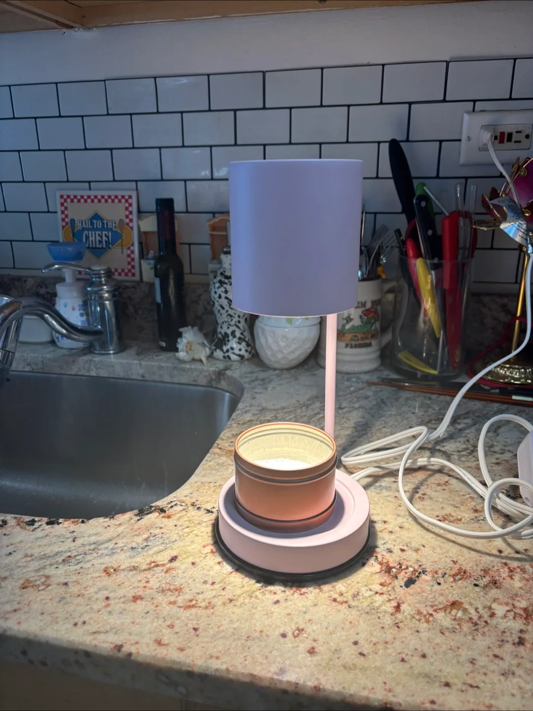 Pink Candle Warmer Lamp thumbnail