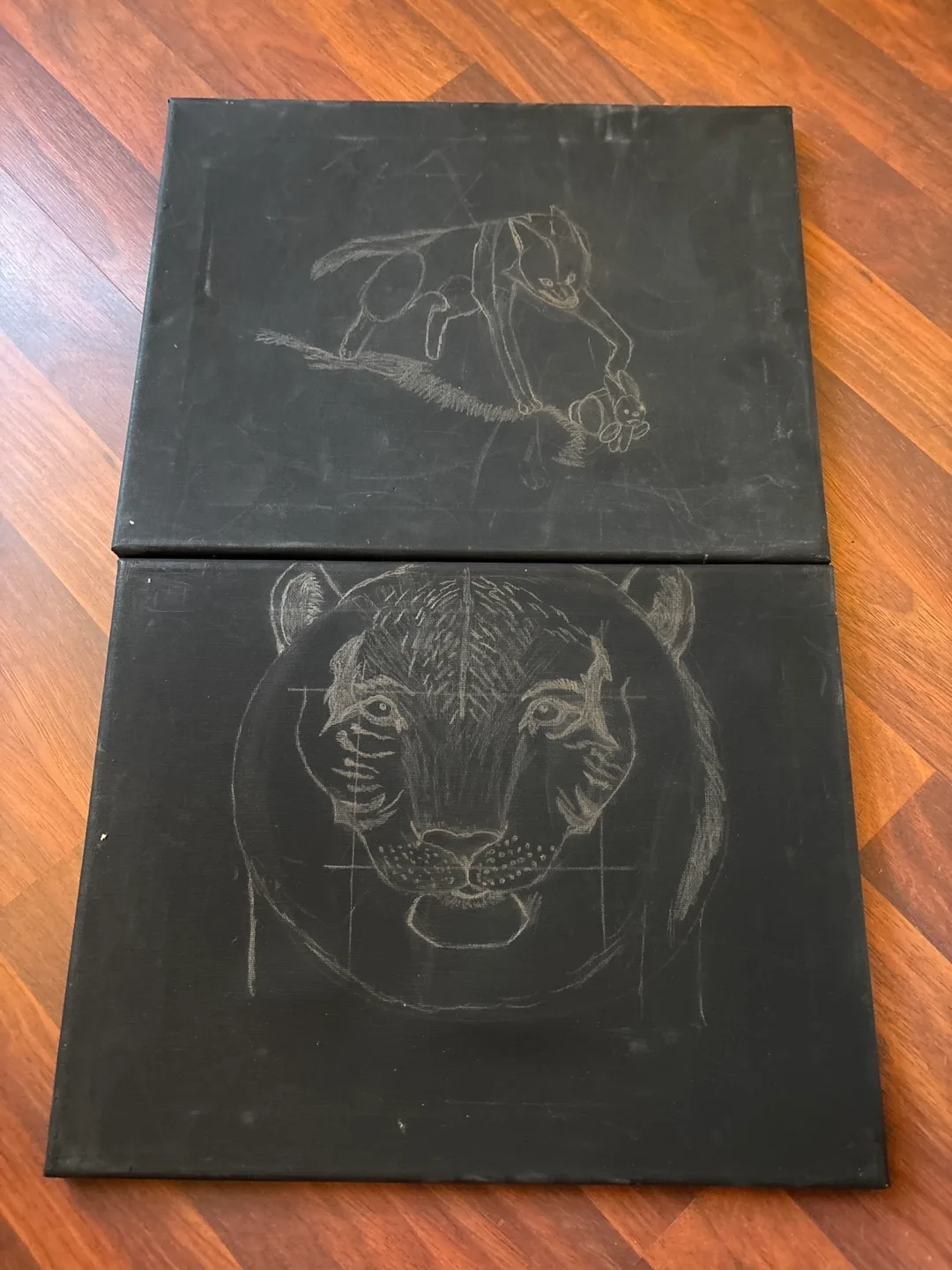 Two black canvases #freecycle thumbnail