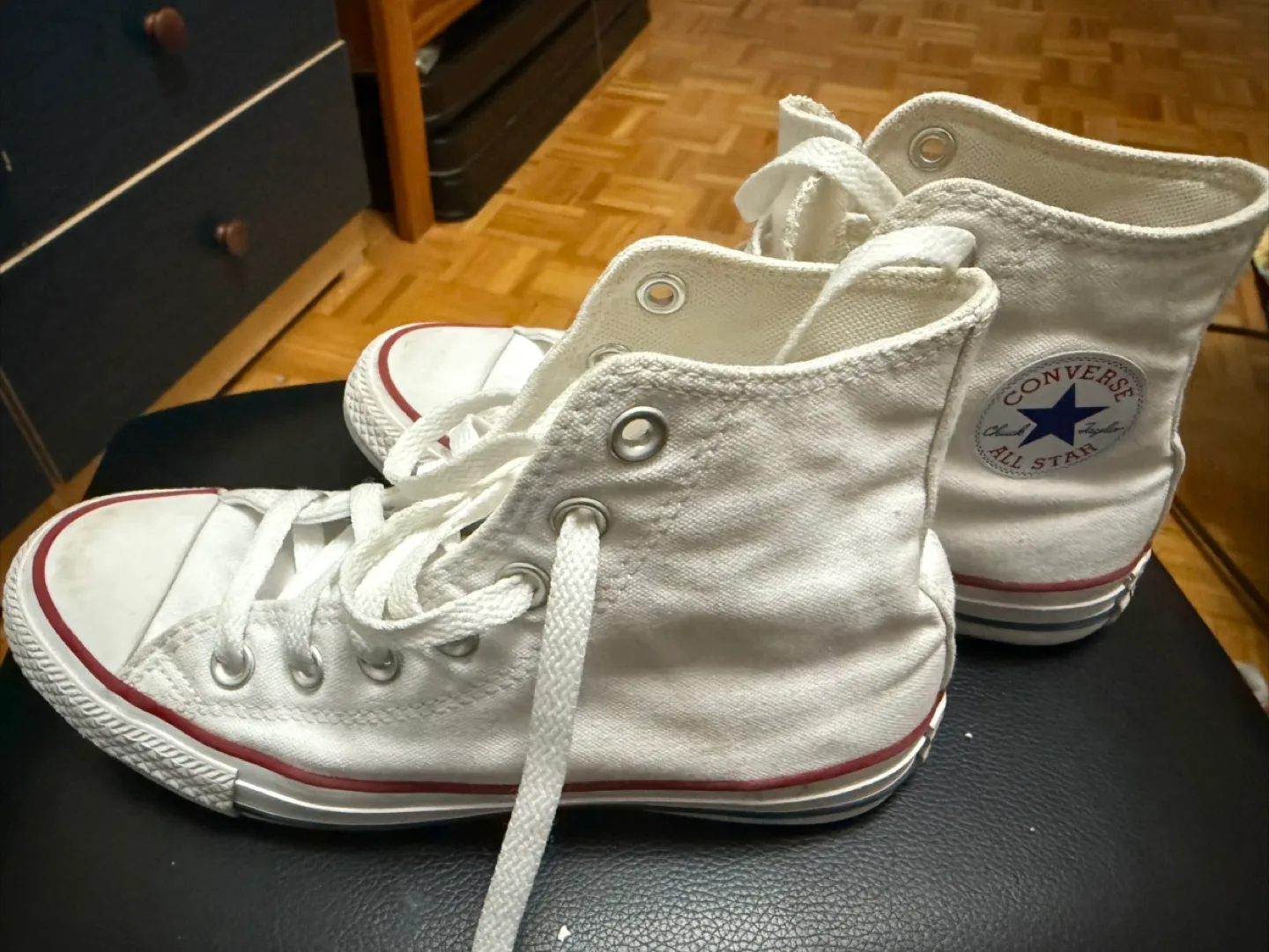 Converse All Star High Top Sneakers - White - Size 5.5 Women's image indicator(2)