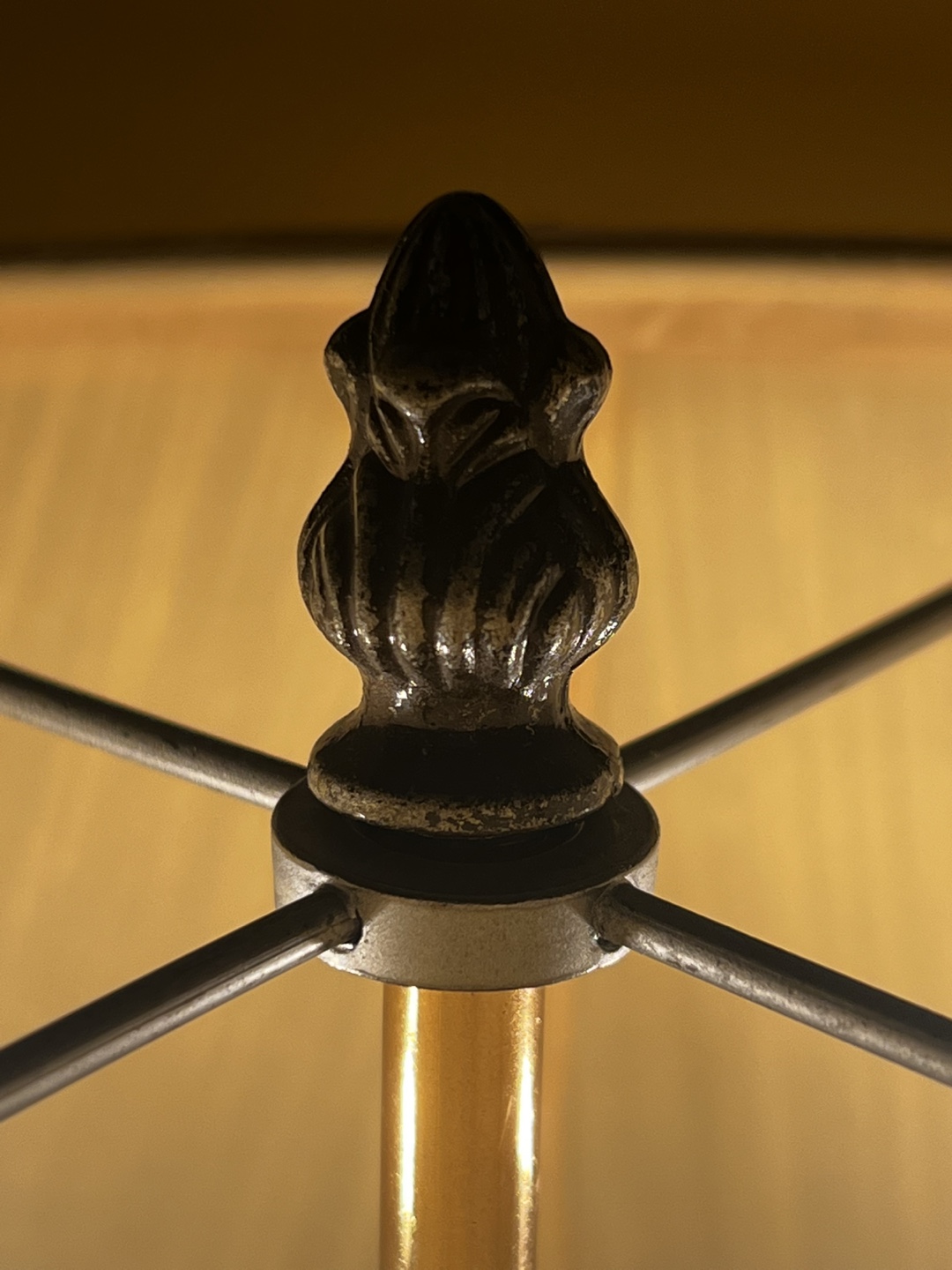 Vintage Side Table Brass Lamp - photo 2