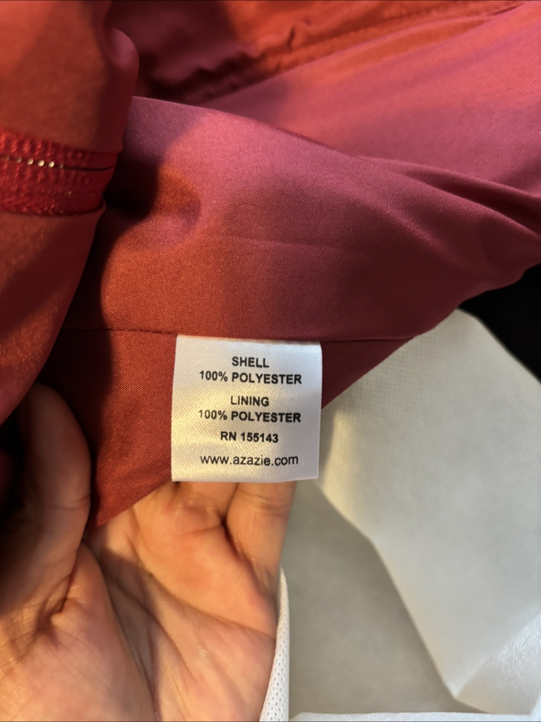 Azazie Burgundy Maxi Bridesmaid Dress - photo 4