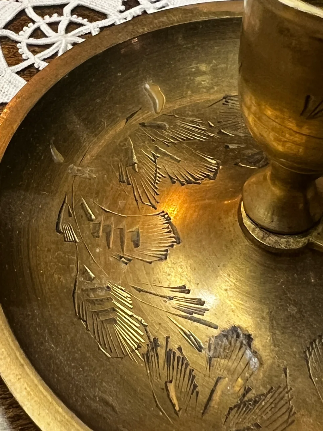 Vintage Brass Candle Holders (Set of 2) image indicator(2)