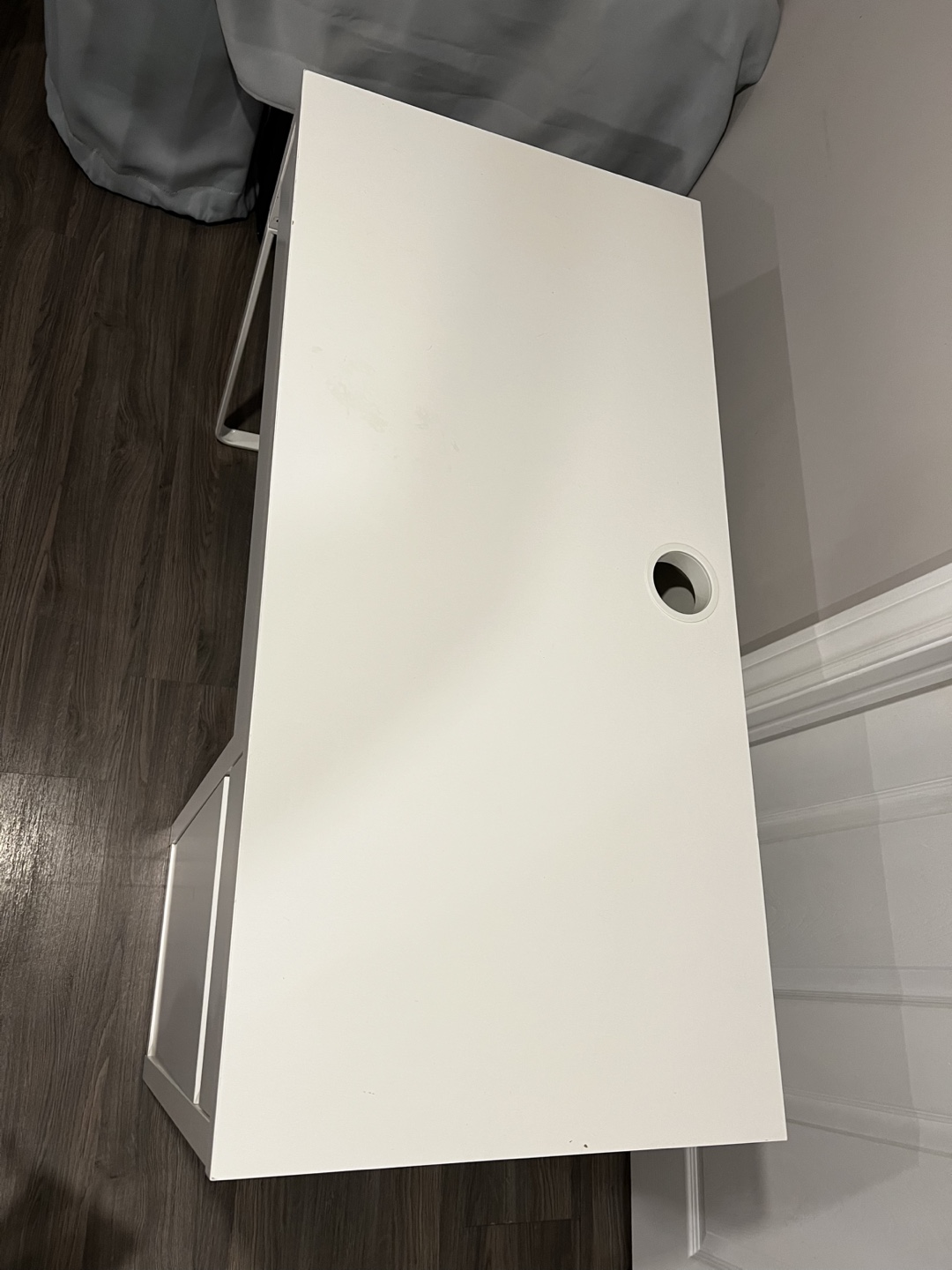 White IKEA Desk with Storage - photo 3