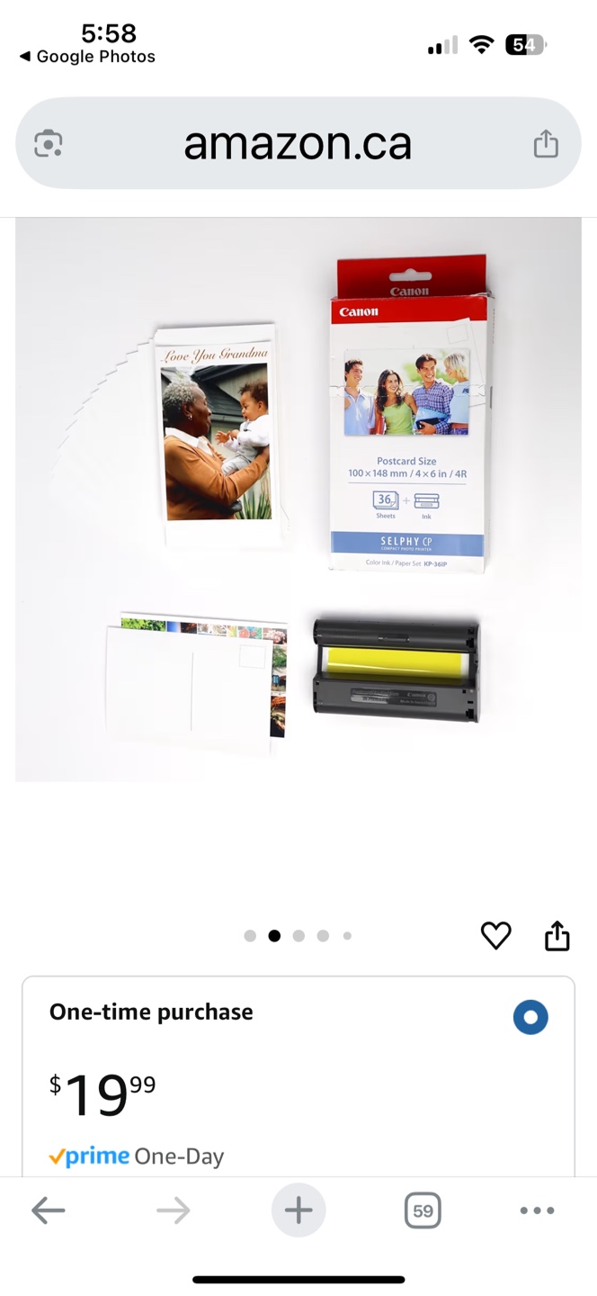 Canon SELPHY CP740 Compact Photo Printer with Ink and Paper - photo 3