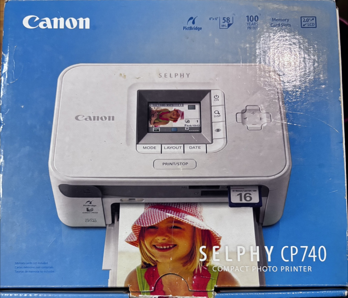 Canon SELPHY CP740 Compact Photo Printer with Ink and Paper - photo 2