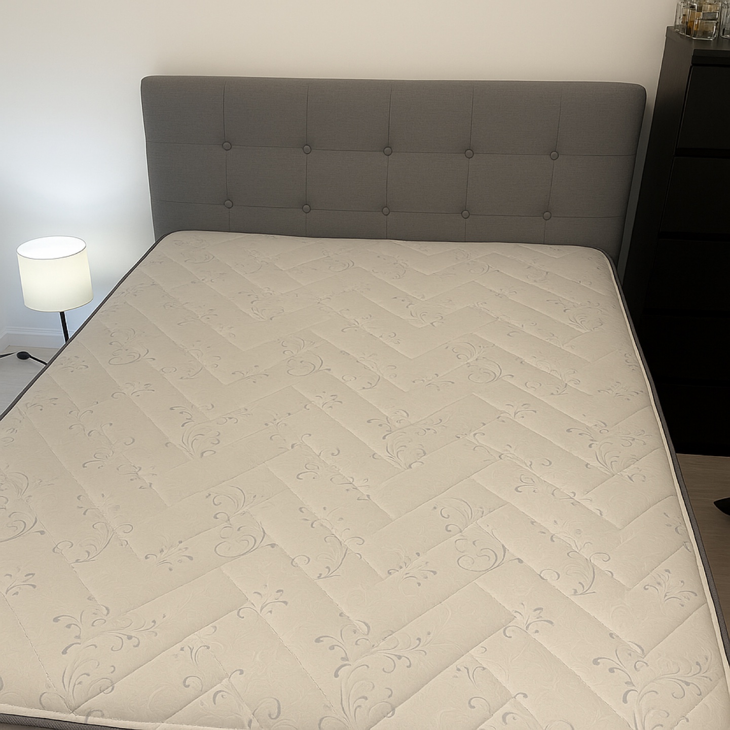 Queen Bed Set – Frame, Box Spring, Mattress | Moving Sale