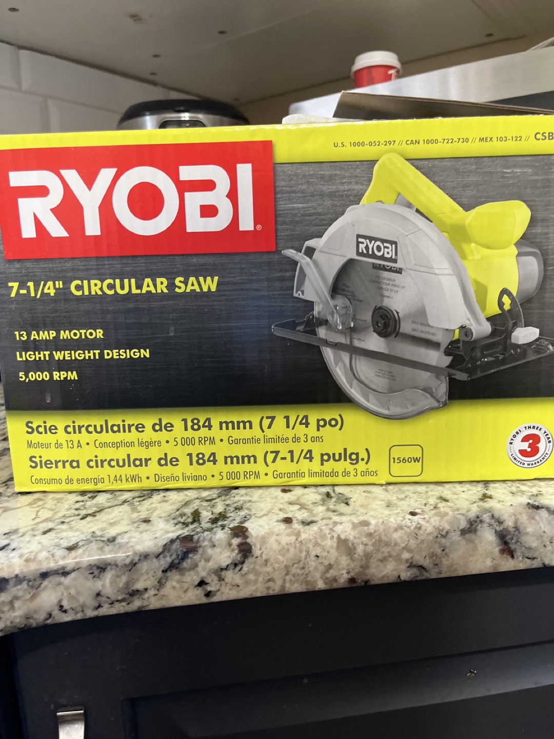 RYOBI 7-1/4" Circular Saw - New in Box