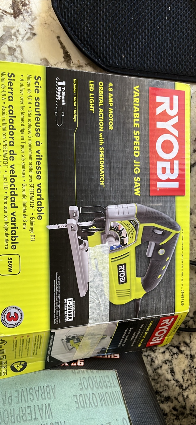 RYOBI Variable Speed Jig Saw & iit Wet Sandpaper Set - photo 3