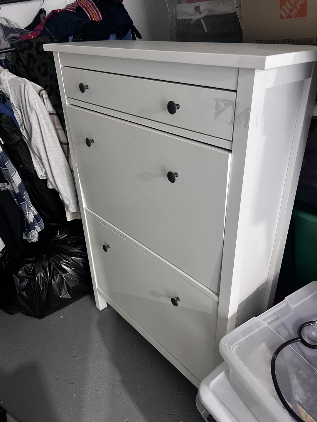 IKEA HEMNES Shoe Cabinet - White