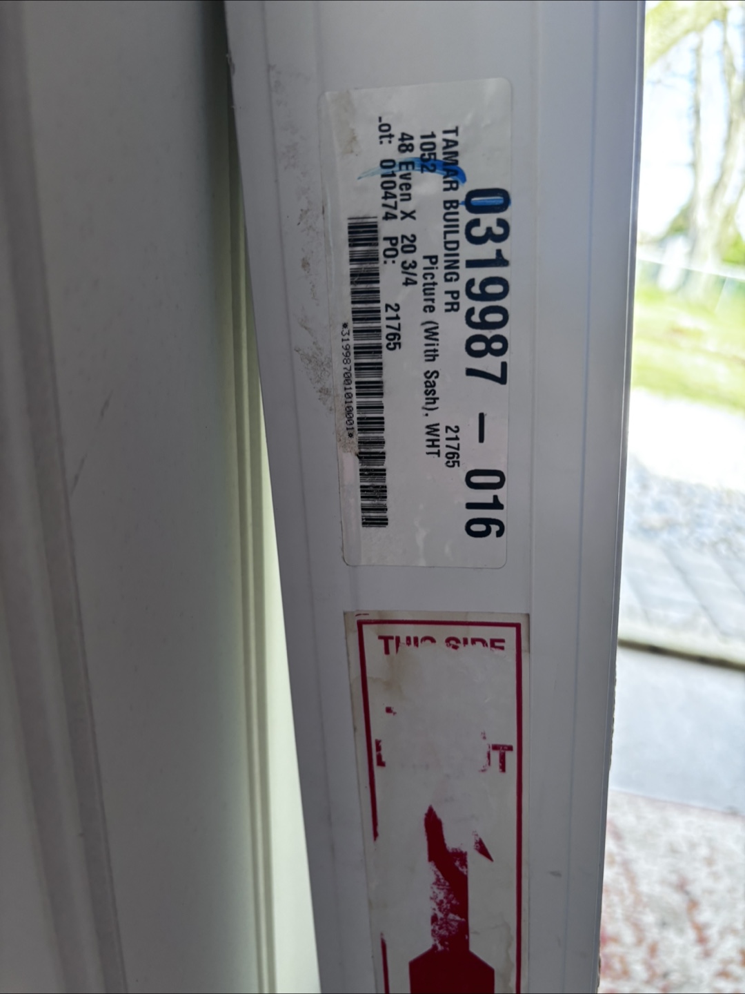 White Vinyl Double Hung Window with Screen - photo 2