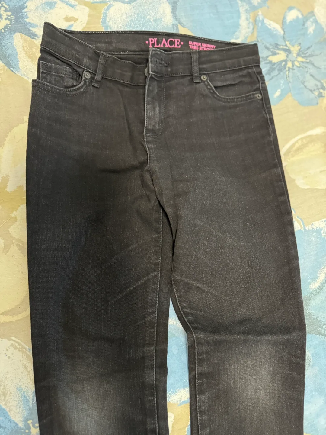 3 Pairs Girls' Place Jeans Size 12 image indicator(8)