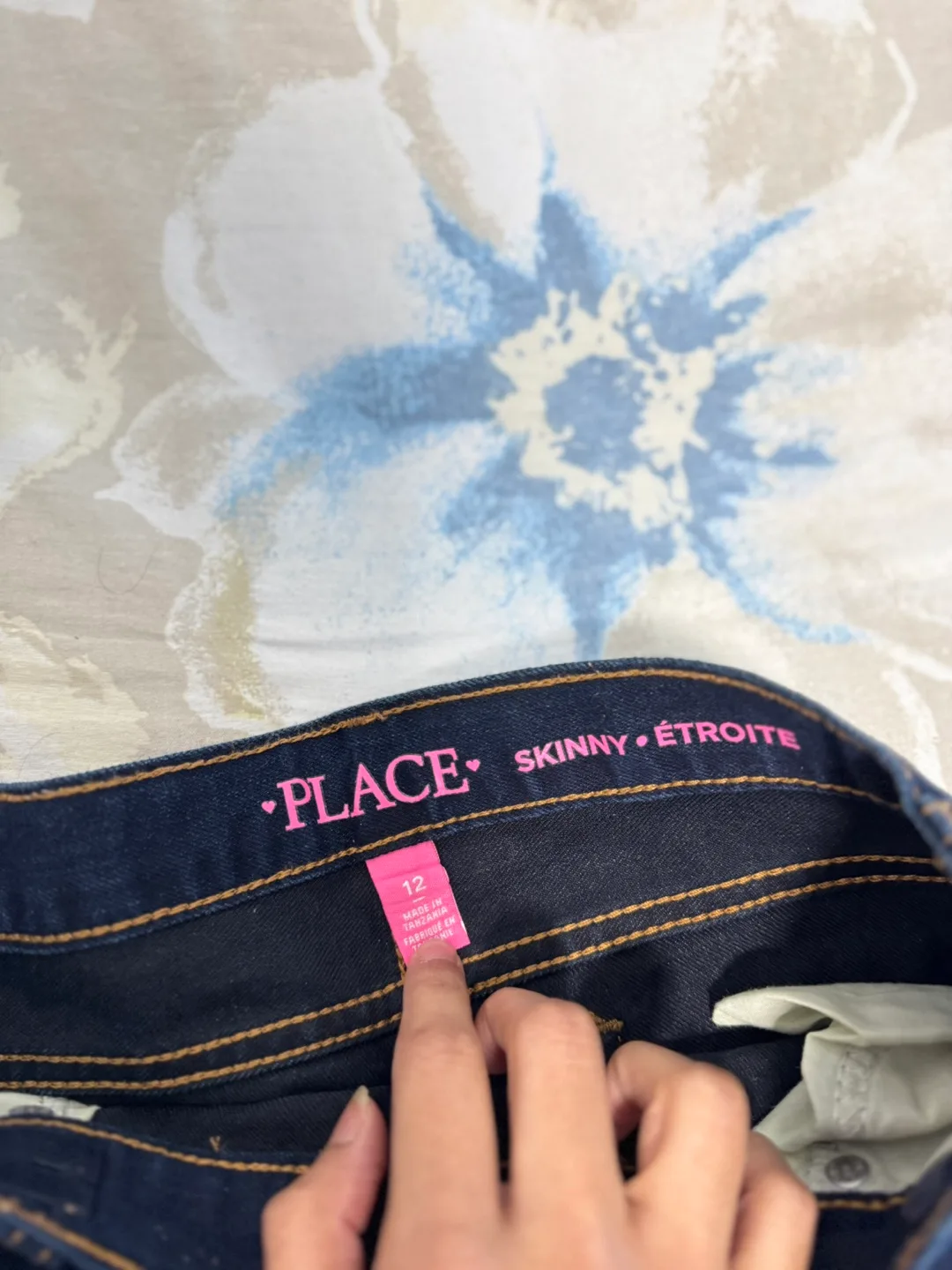 3 Pairs Girls' Place Jeans Size 12 image indicator(9)