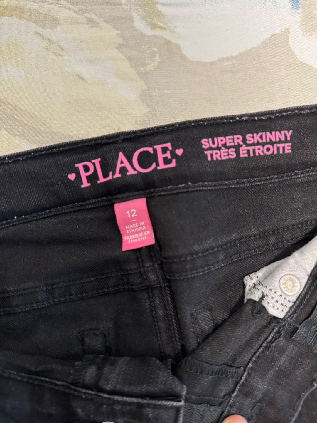 3 Pairs Girls' Place Jeans Size 12 image indicator(10)