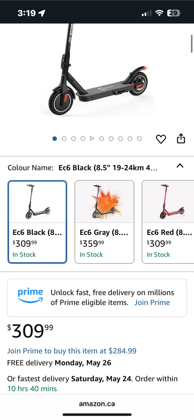 ECOROAD Ec6 Electric Scooter - Black - photo 4