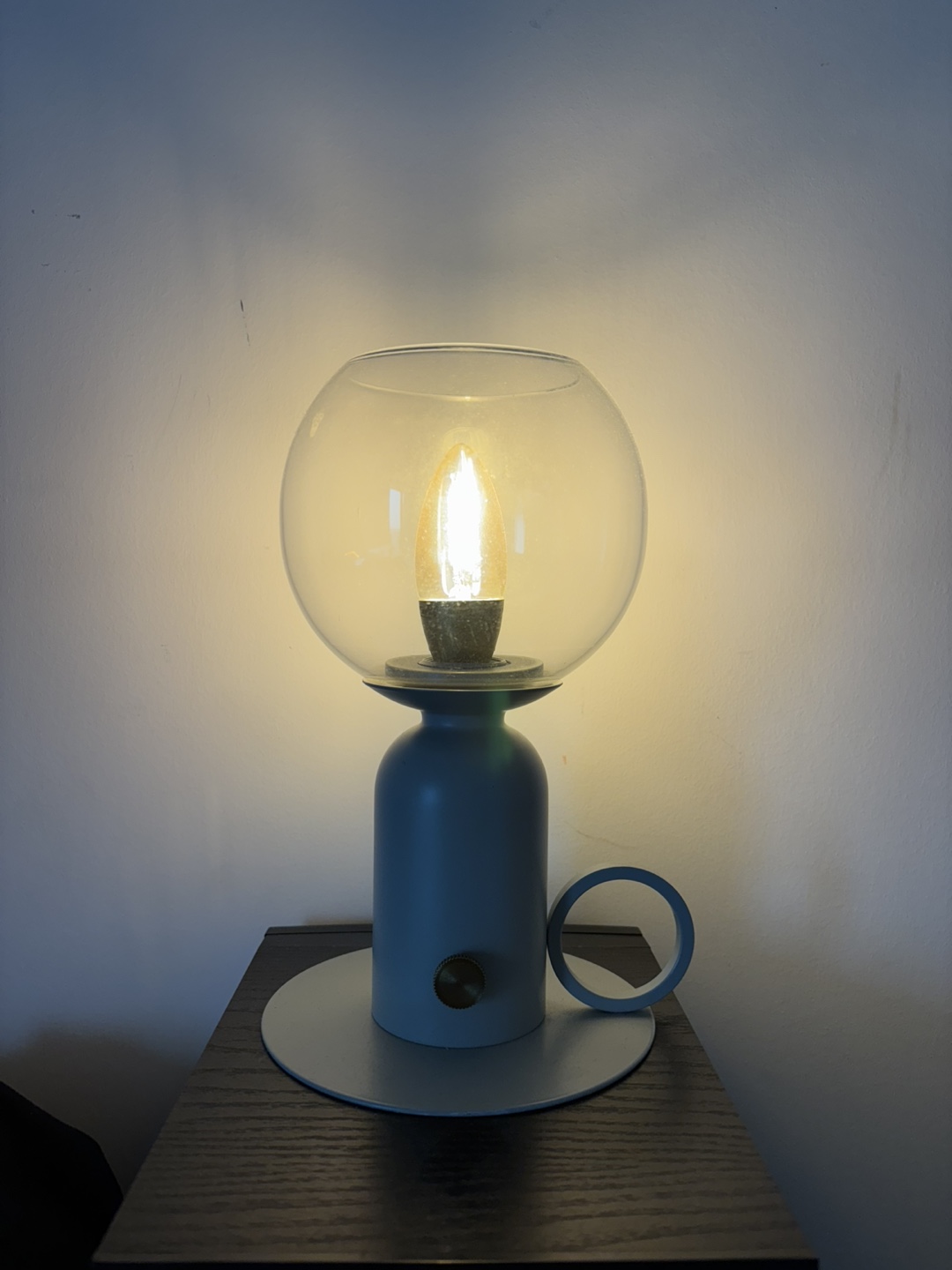 IKEA ASKMOLLER Dimmable Table Lamp - Light Blue