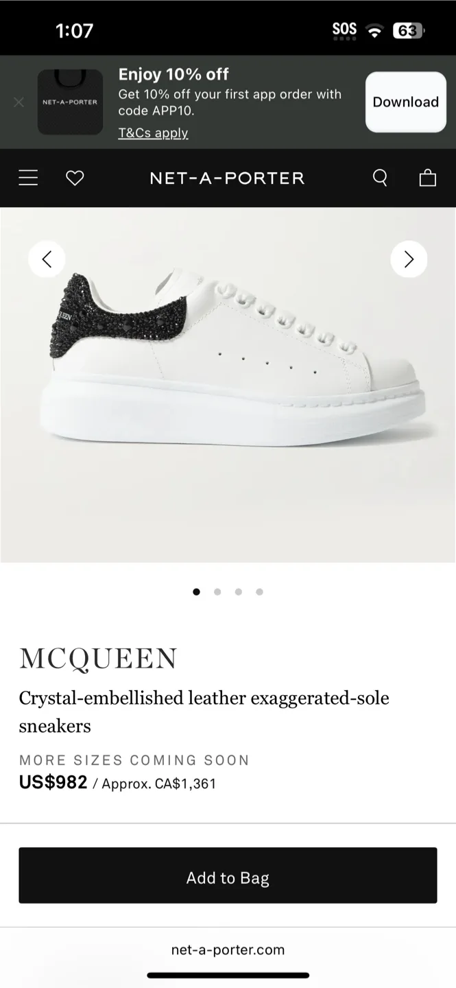 Authentic Alexander McQueens OBO image indicator(2)