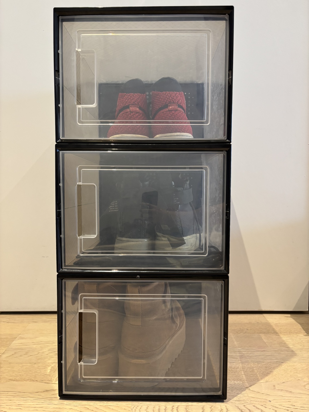 Stackable Clear Shoe Storage Boxes