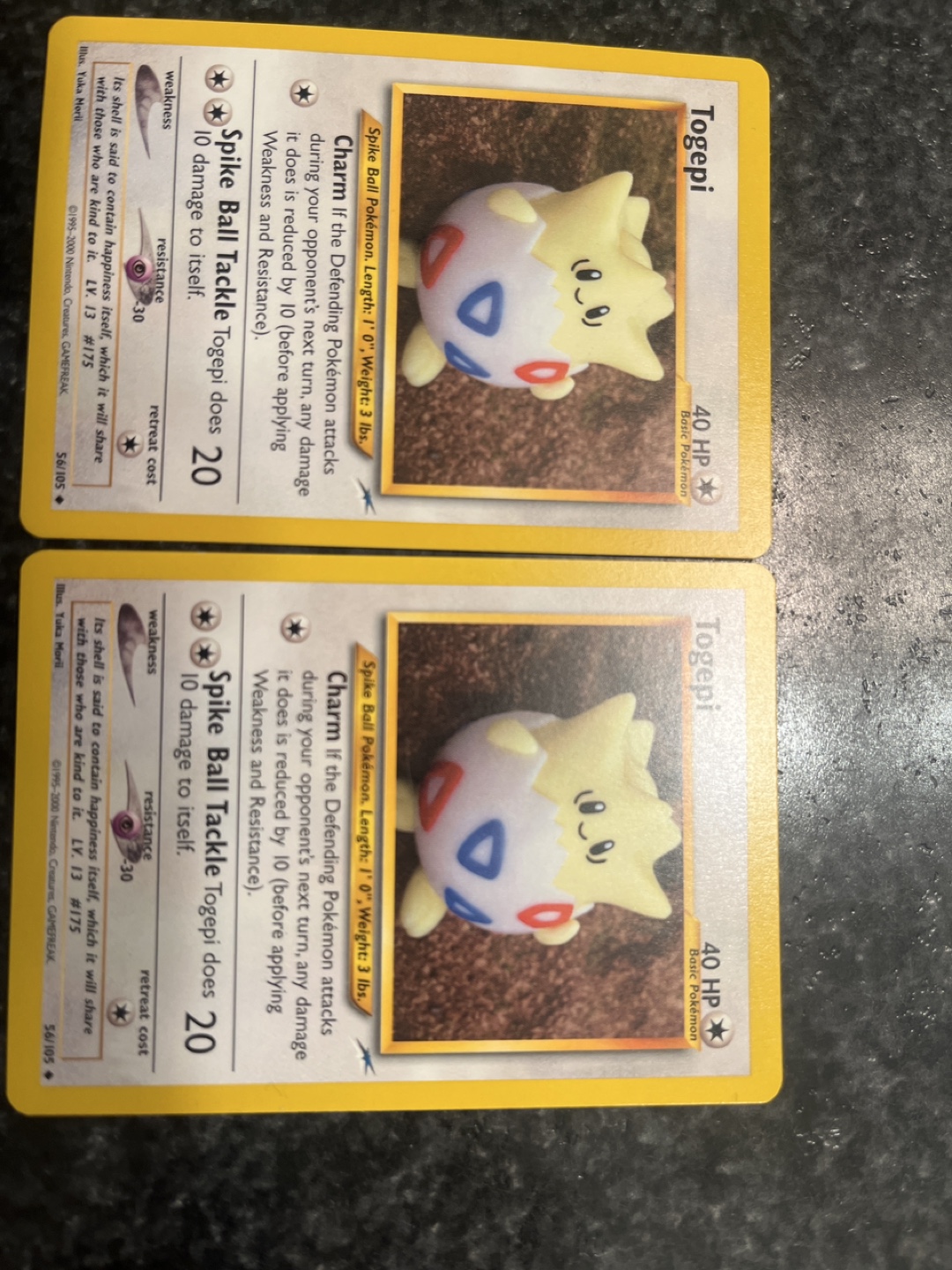 Pokemon Card - Togepi #175 - 56/105 - photo 2