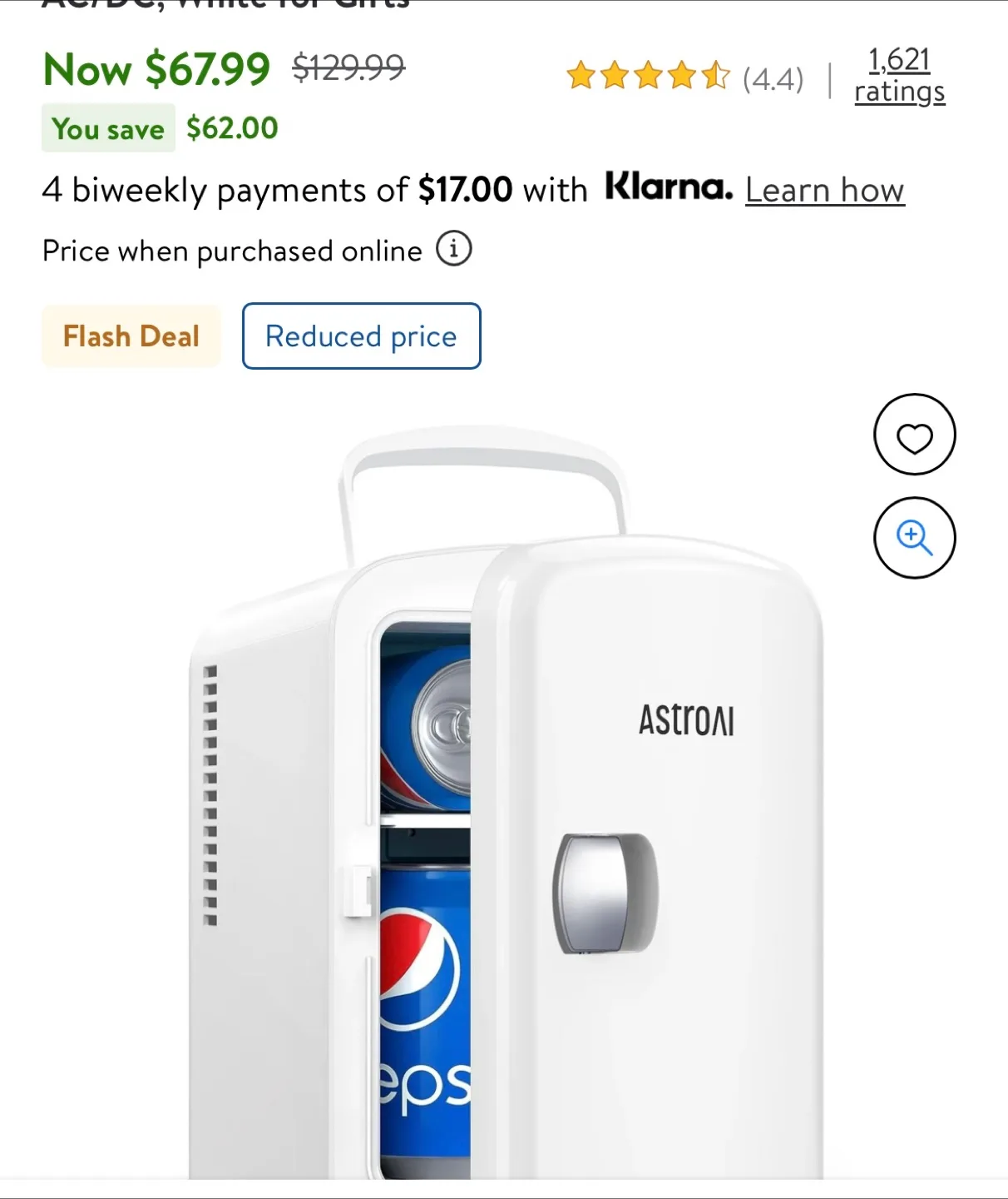 AstroAI Mini Fridge - Portable Cooler & Warmer image indicator(4)