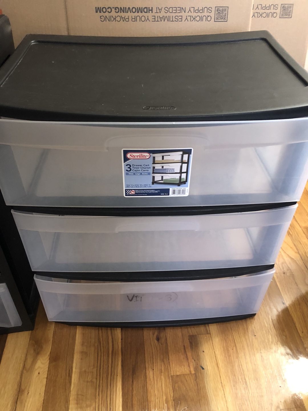 Set of 2 of 3-Drawer Carts - photo 2