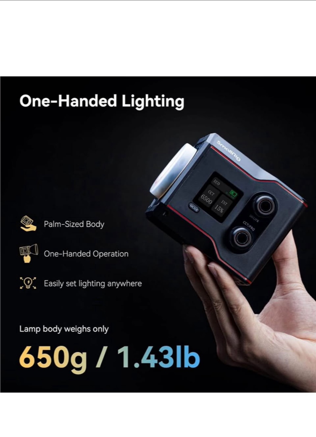 SMALLRIG RC 60B COB Video Light - photo 5