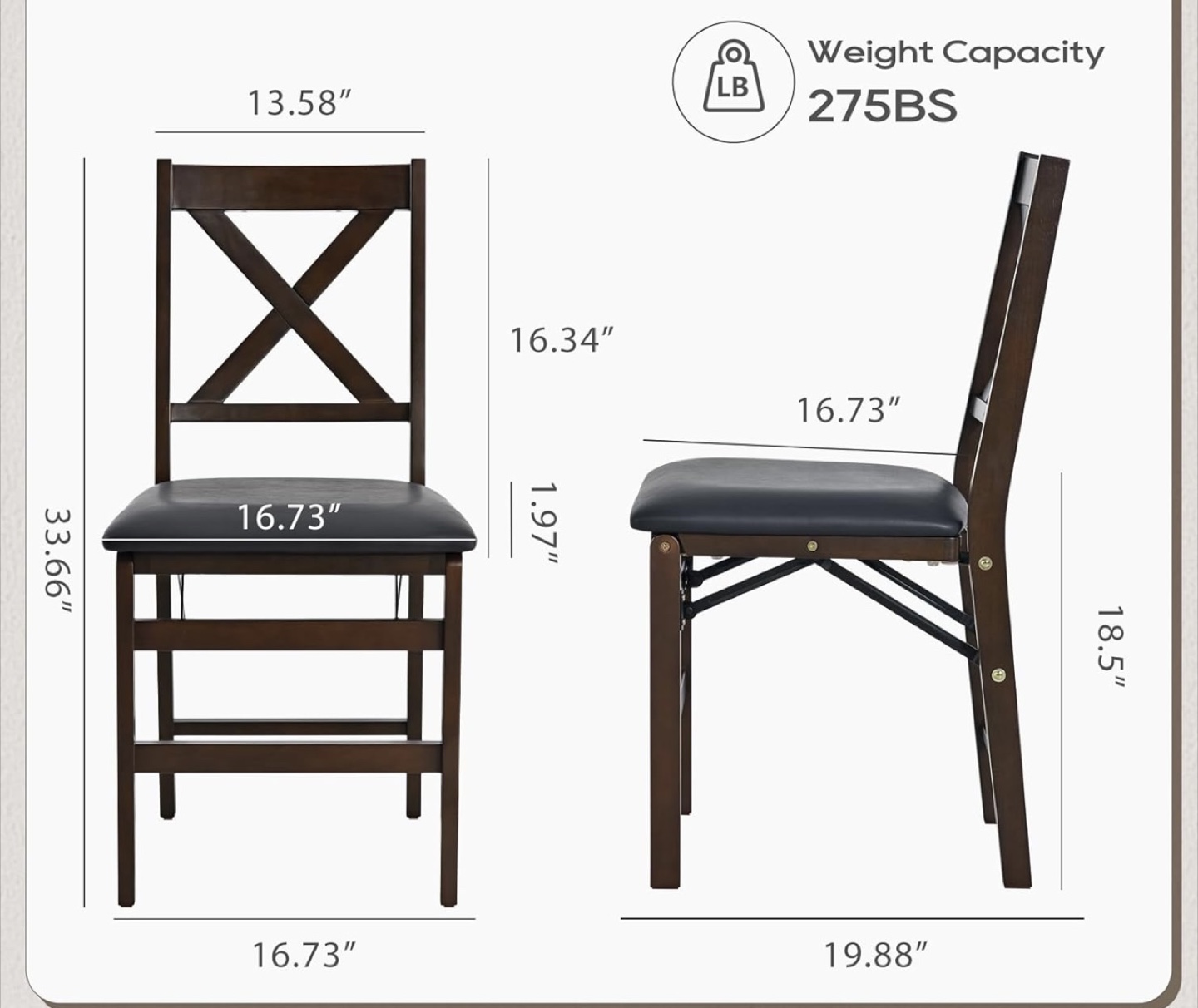 Folding Chairs with Cushions