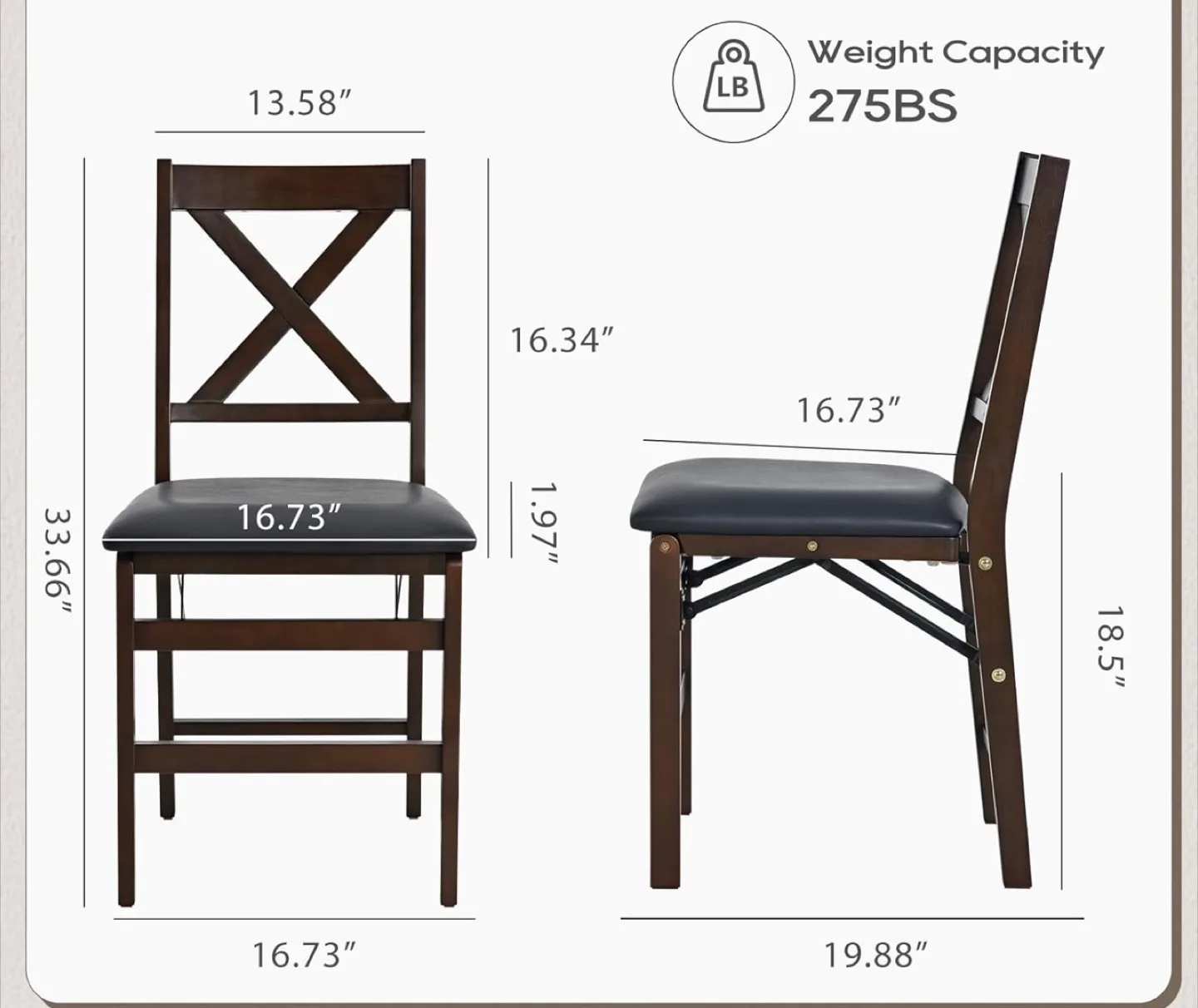 Folding Chairs with Cushions thumbnail