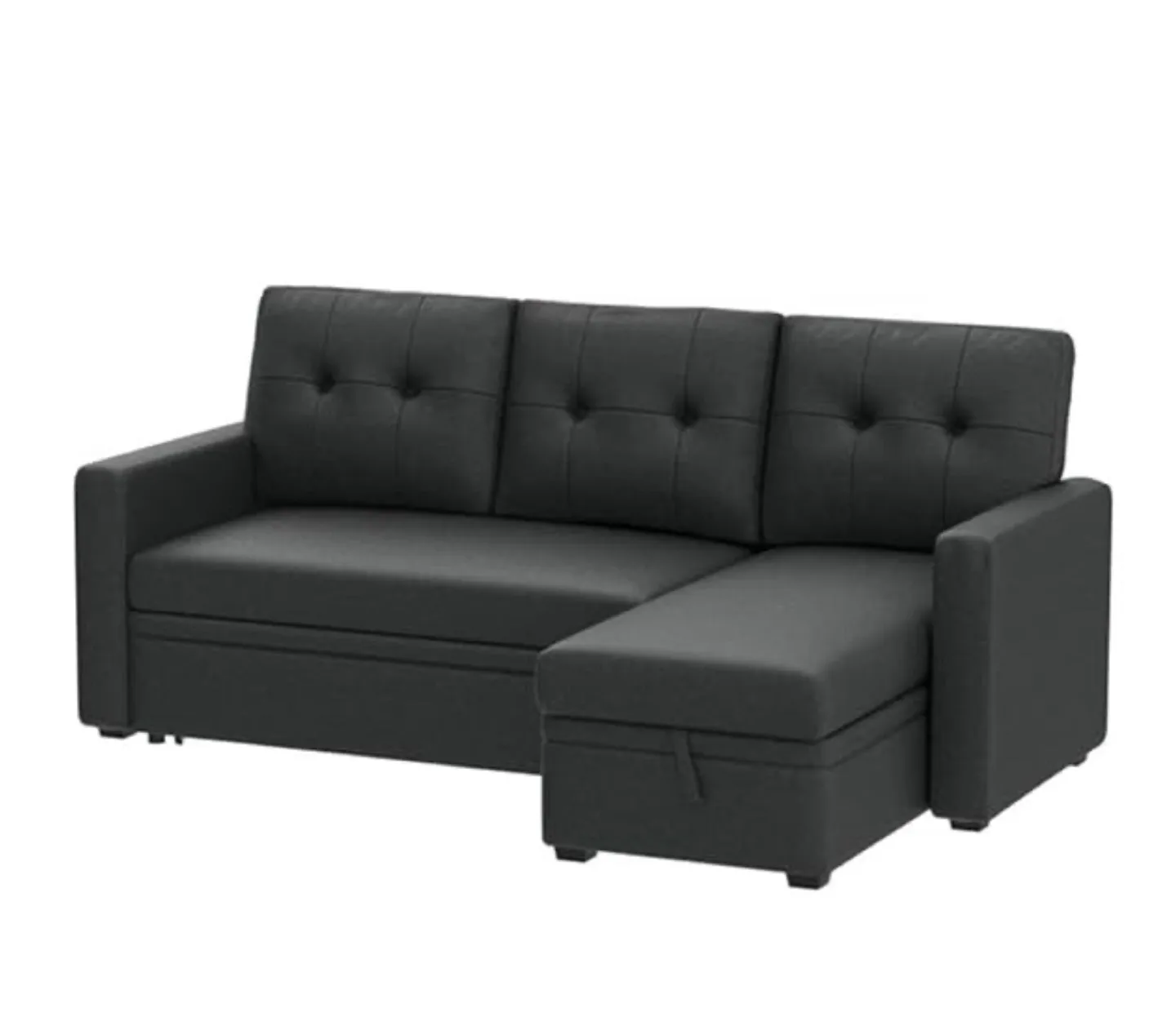 Devion Furniture L-Shaped Sofa in Gray thumbnail