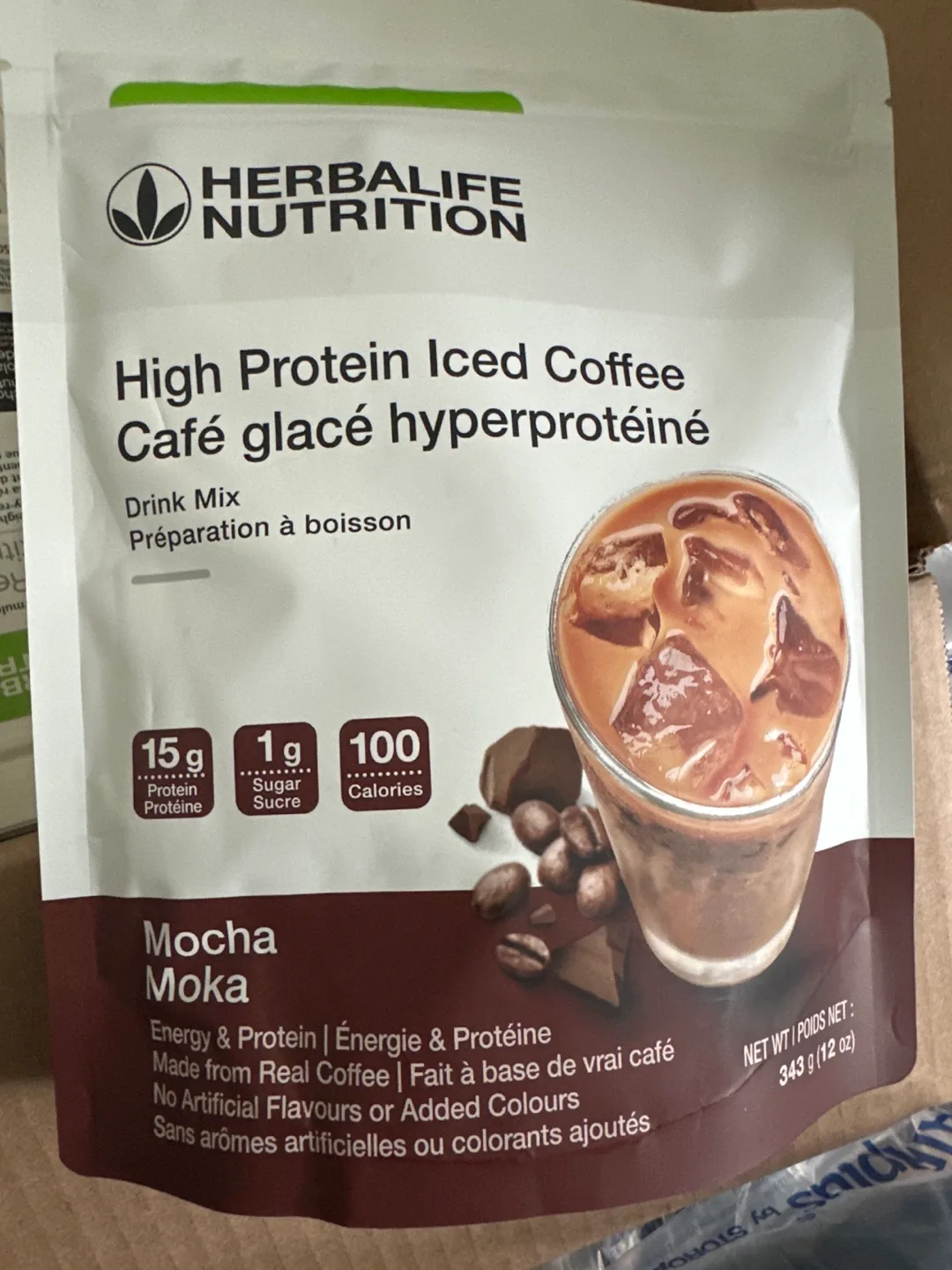 Herbalife High Protein Iced Coffee Mocha Moka Drink Mix
