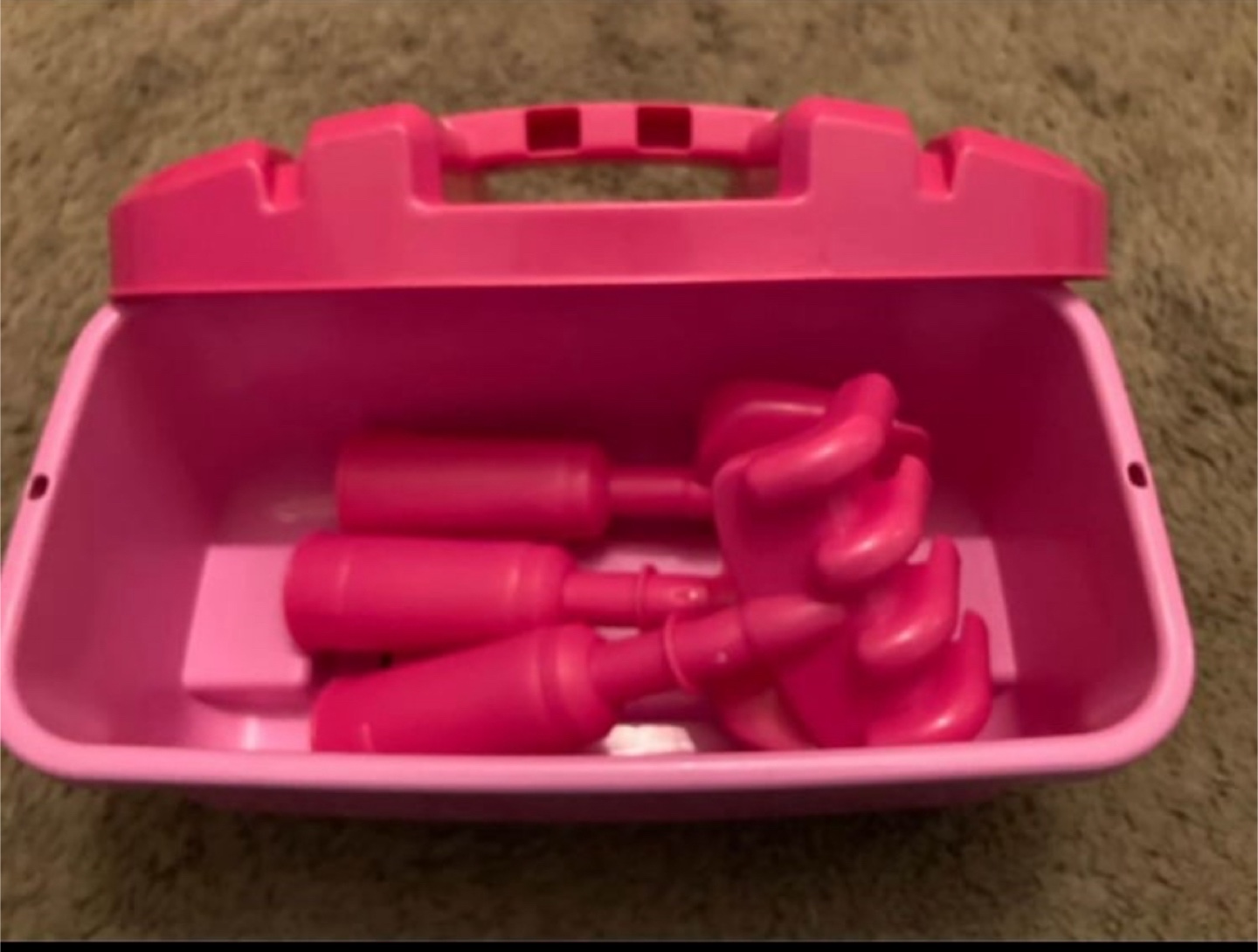 Pink Children's Gardening Tool Set with Carry Case - photo 3