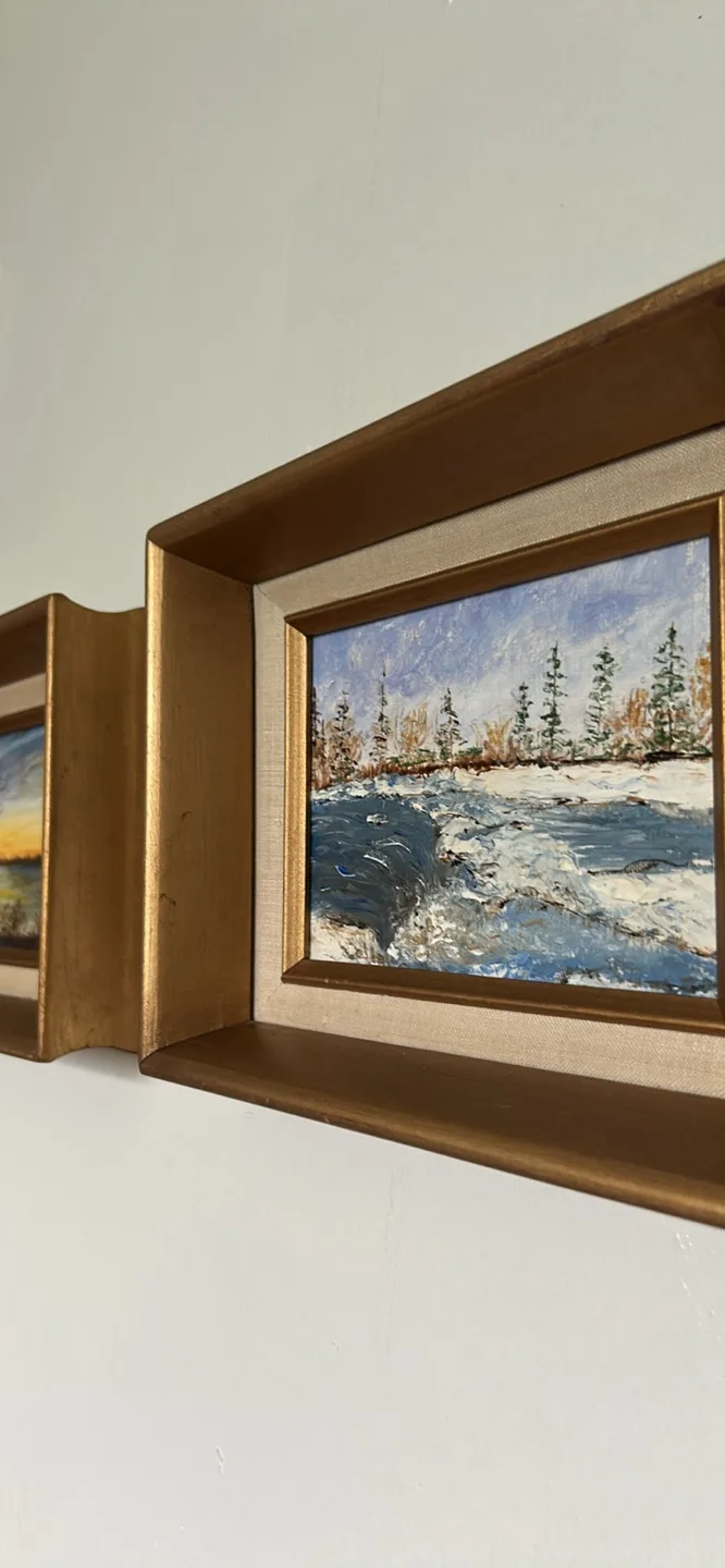 Pair of Vintage Landscape Paintings. Original Art image indicator(4)