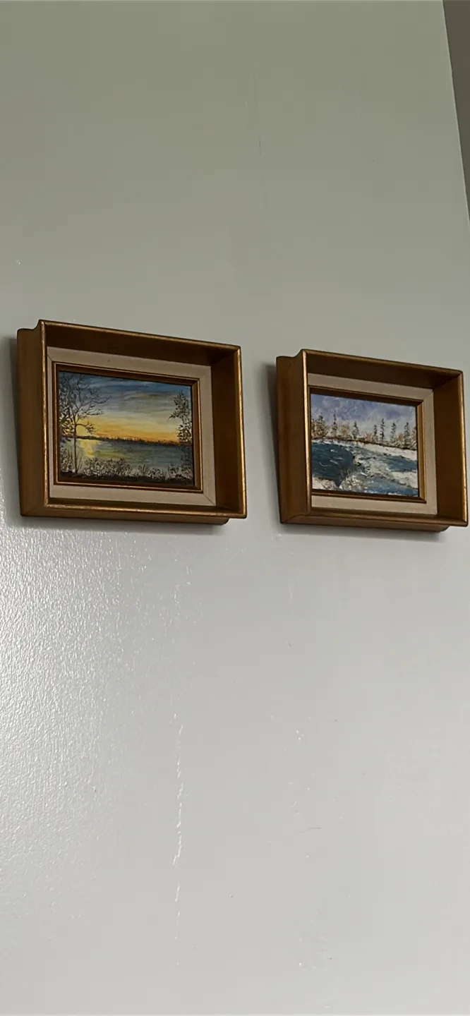 Pair of Vintage Landscape Paintings. Original Art image indicator(3)