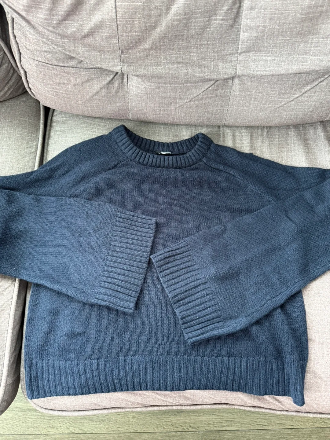 Navy Blue Knit Sweater #freecycle thumbnail
