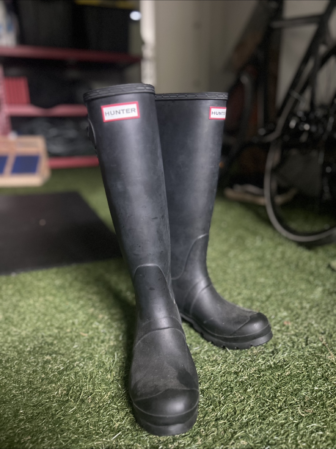 Hunter Original Tall Gloss Rain Boots - Women's Size UK 4/EU 37