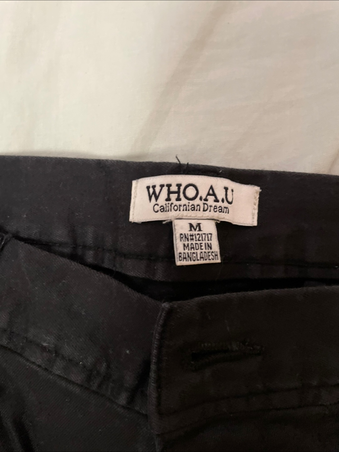 WHO.A.U Black Pants - Size M - photo 2