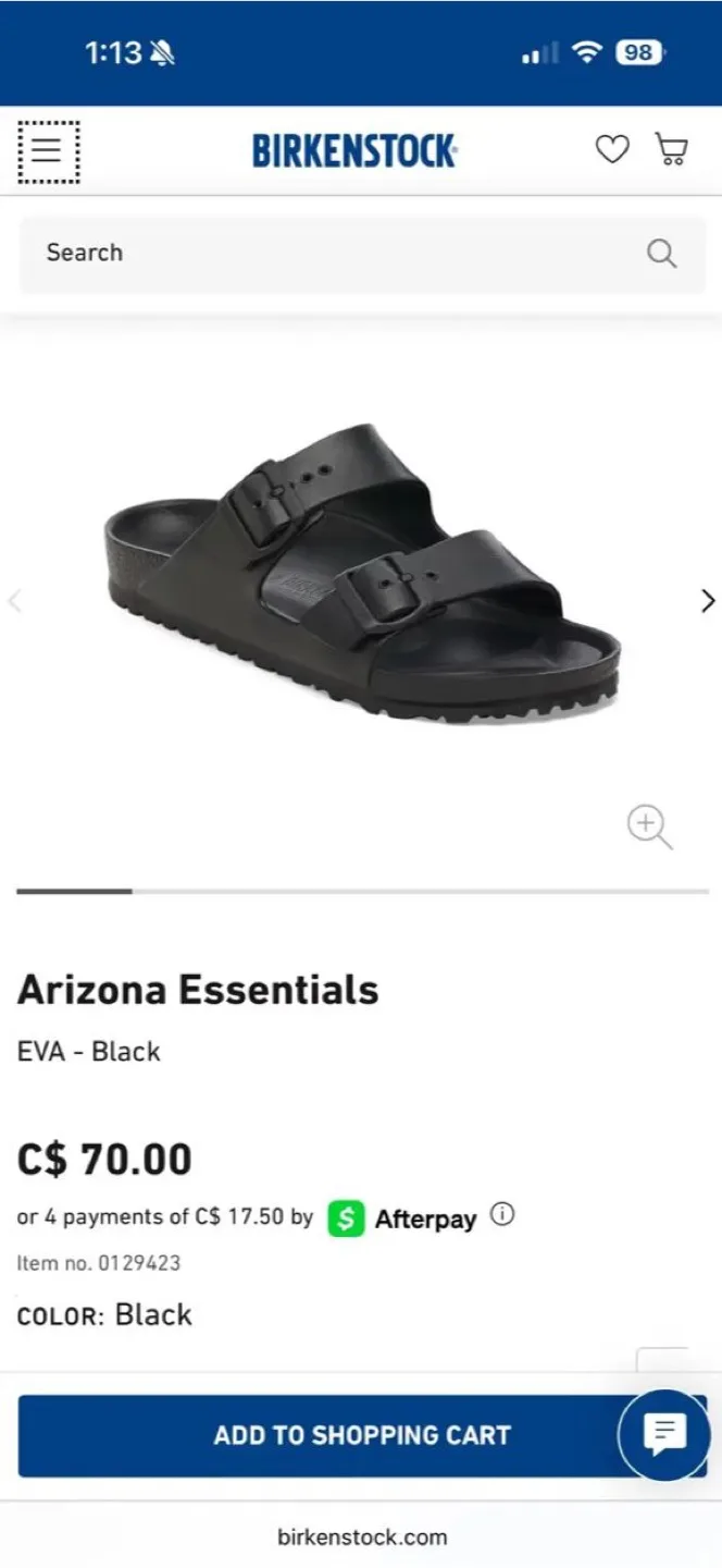 Birkenstock Arizona Essentials - Womens Size 9 image indicator(4)