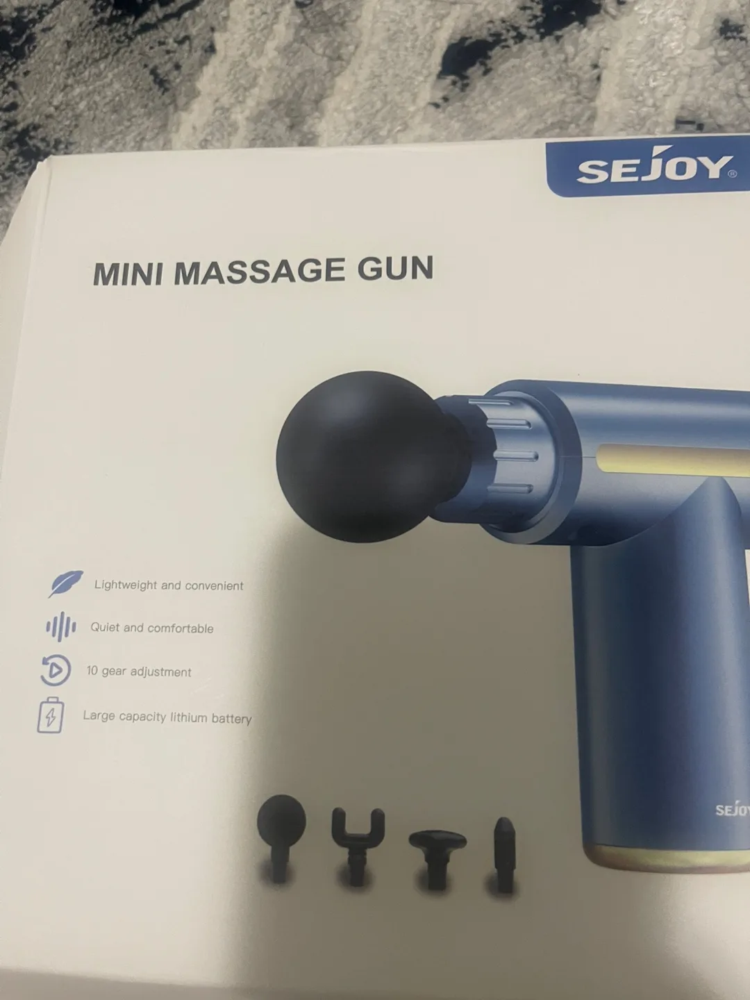 SEJOY Mini Massage Gun - Blue thumbnail