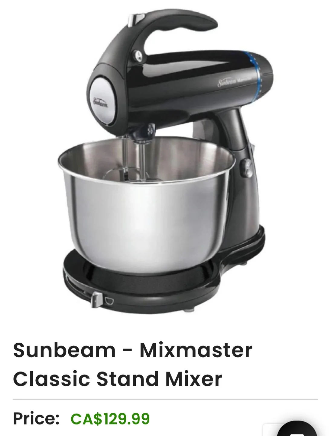 Sunbeam Mixmaster Classic Stand Mixer image indicator(5)