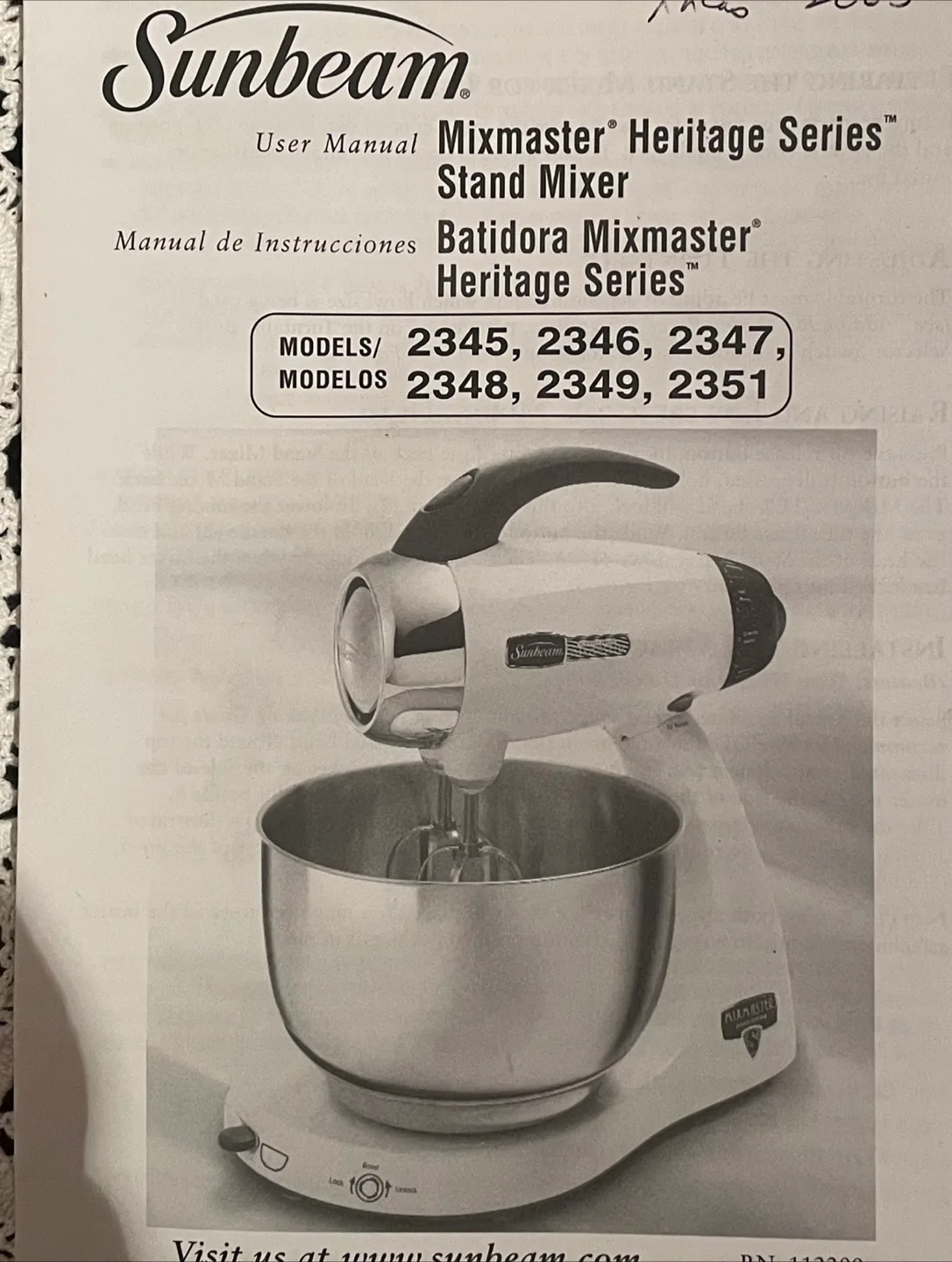 Sunbeam Mixmaster Classic Stand Mixer image indicator(6)