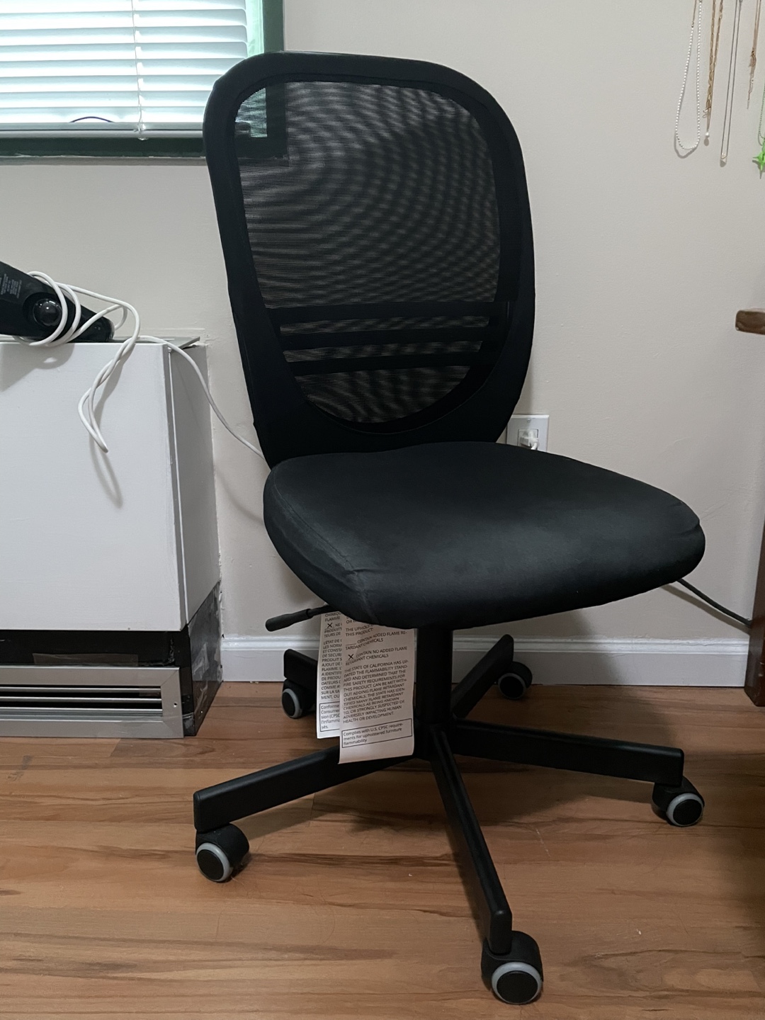 Ikea Flintan Black Mesh Office Chair