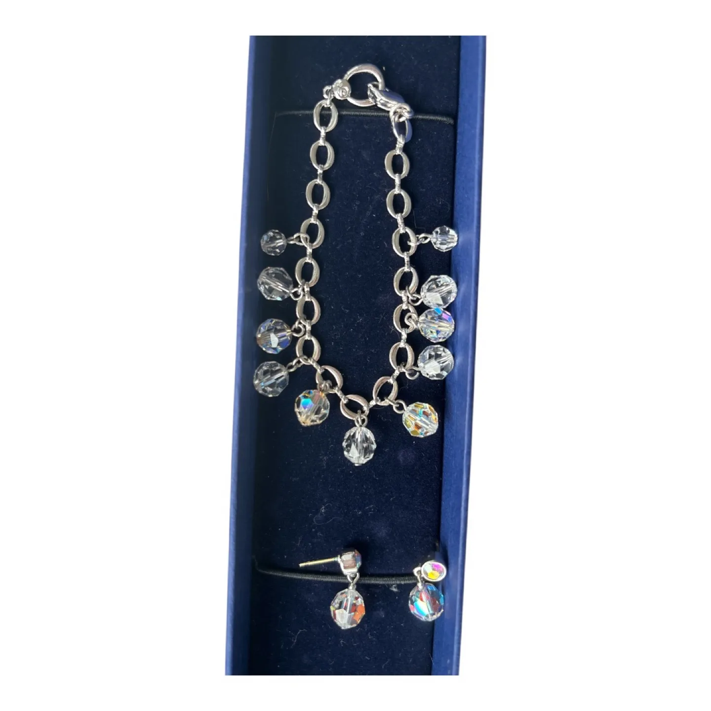 Swarovski Crystal Bracelet and Earring Set image indicator(2)
