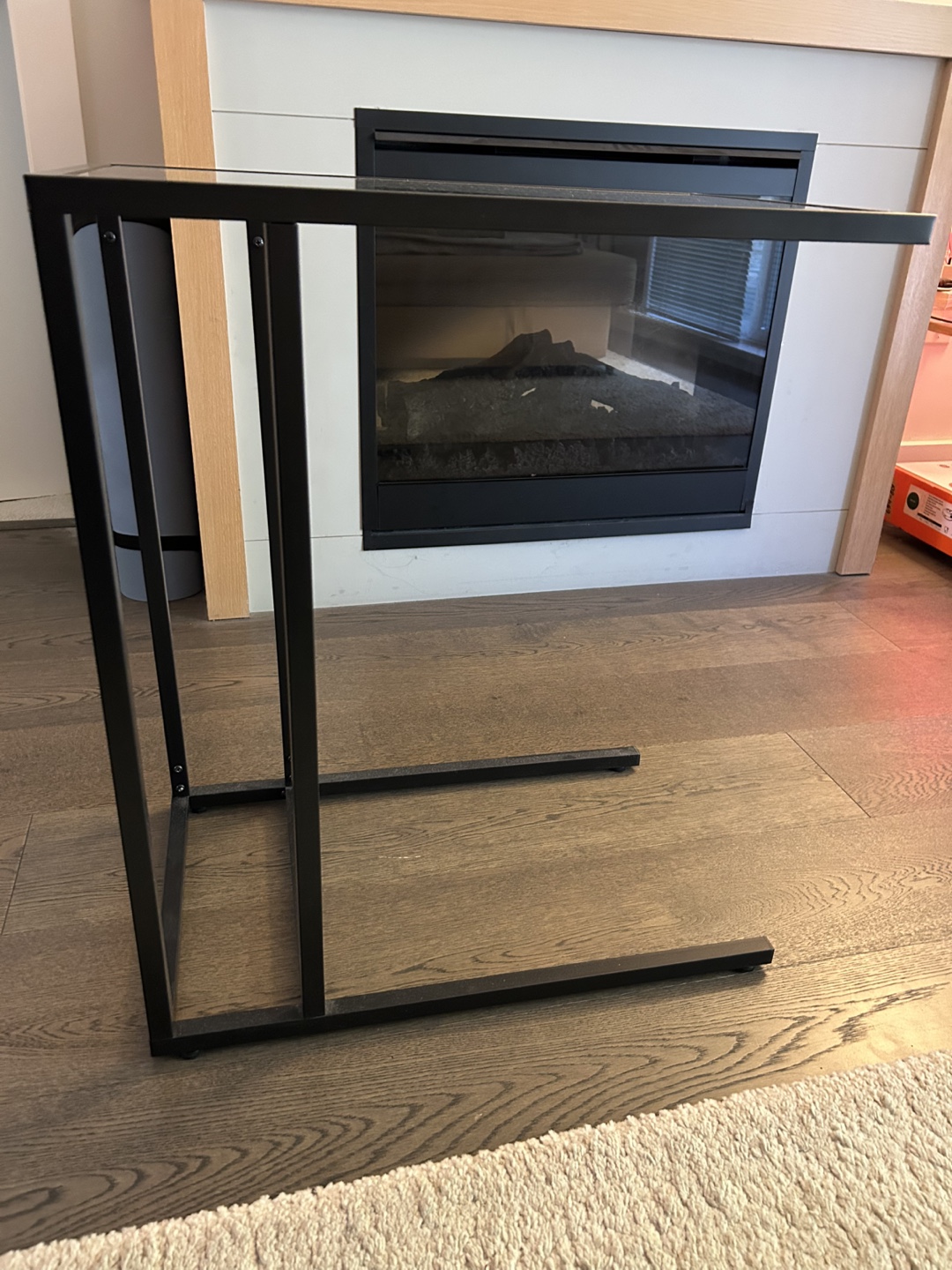 IKEA VITTSJÖ Black-Brown Glass Laptop Stand - photo 4