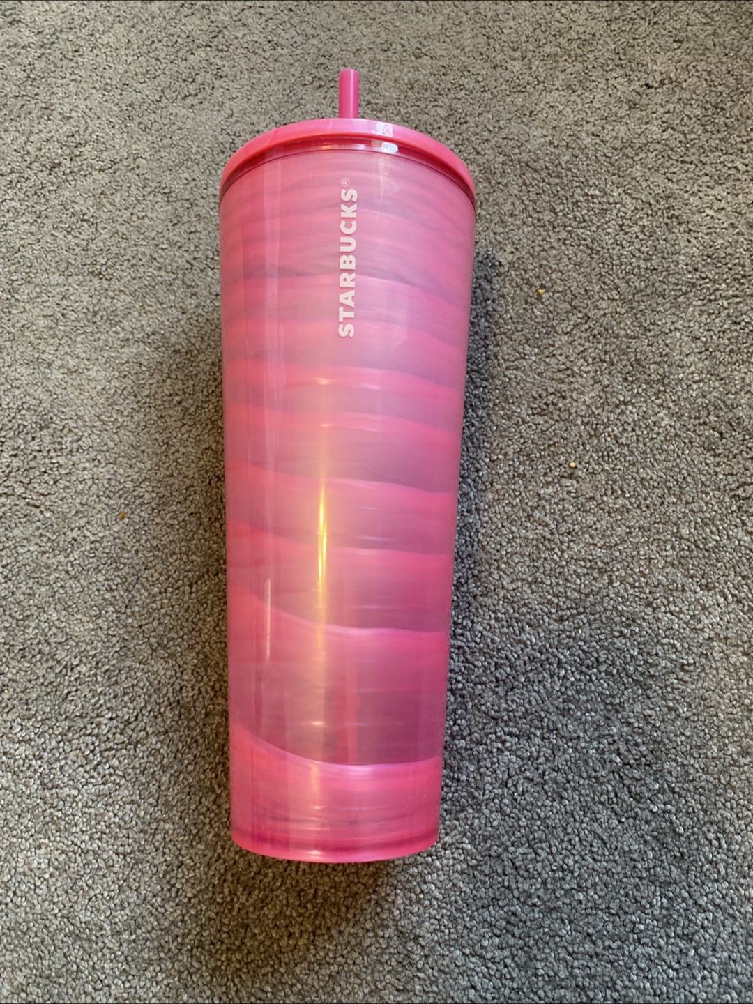 Starbucks Pink Marble Cold Cup
