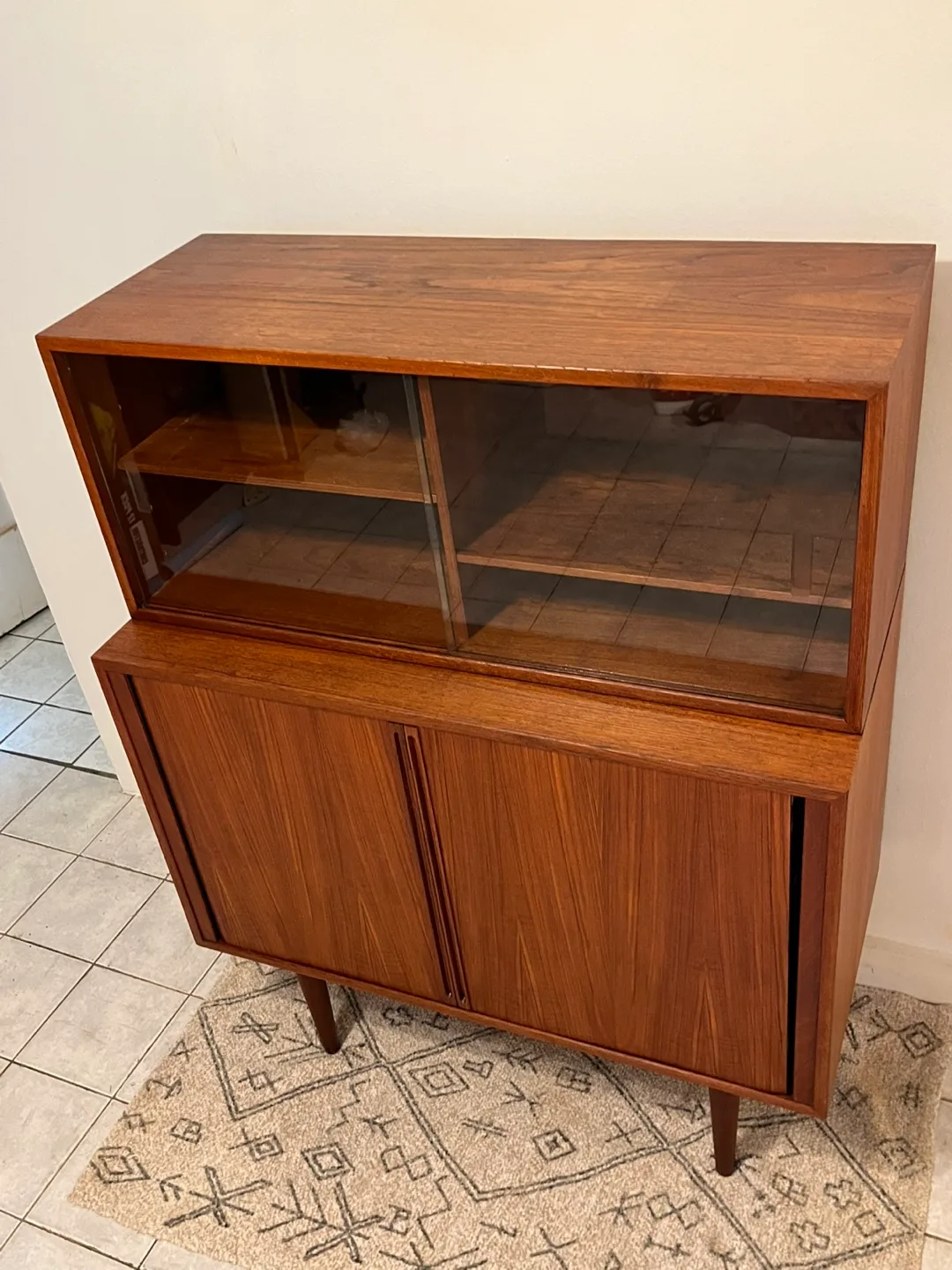 Restored Vintage Teak Mobler Cabinet image indicator(8)