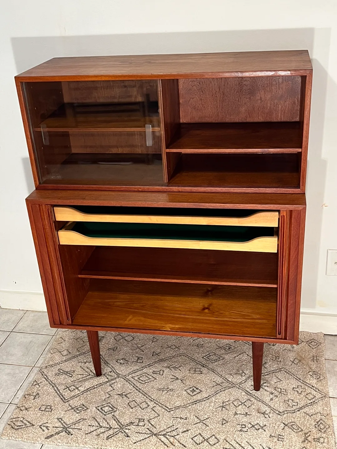 Restored Vintage Teak Mobler Cabinet image indicator(3)