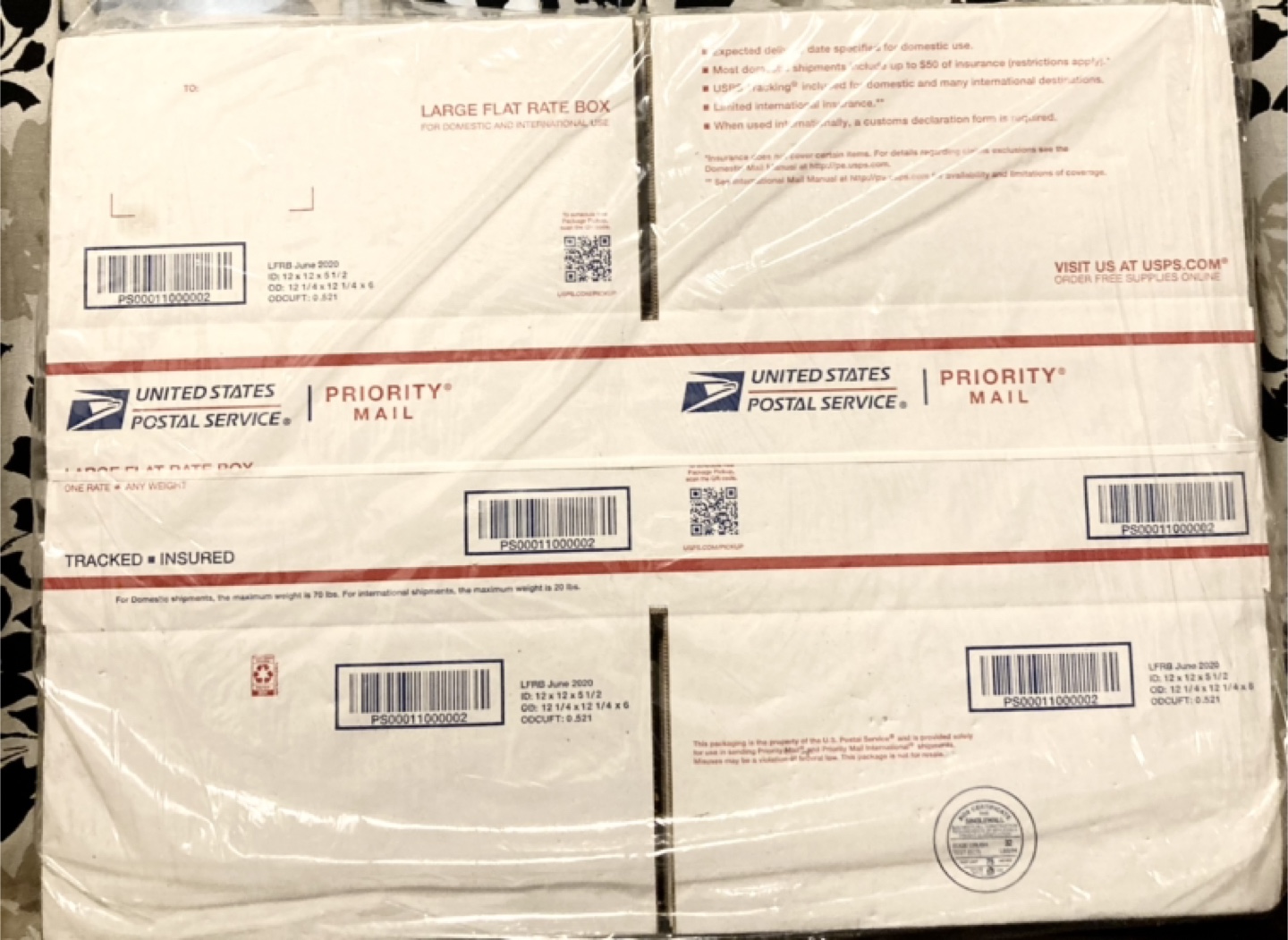Free Large flat rate USPS Boxes