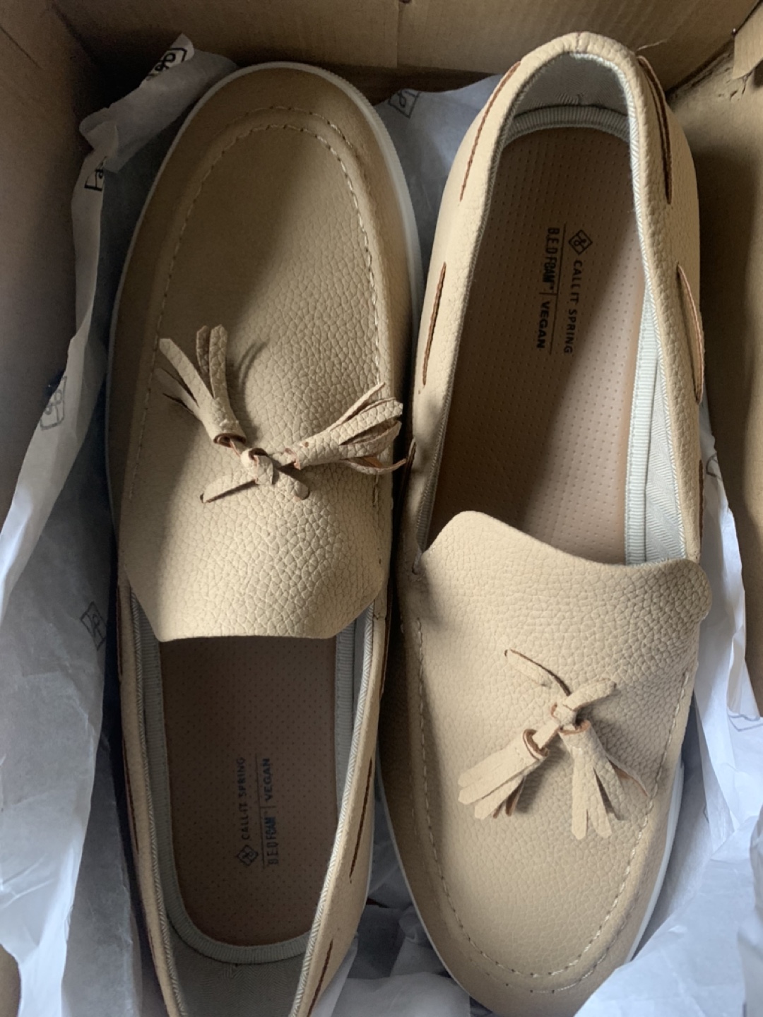 Call it Spring Beige Vegan Loafers - photo 3