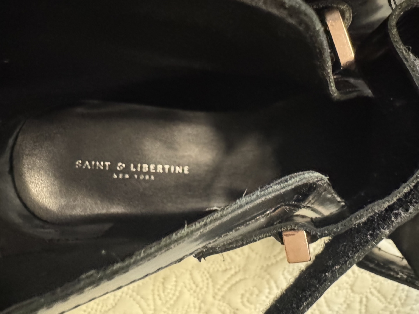 Saint & Libertine Black Leather High Top Sneakers - photo 4